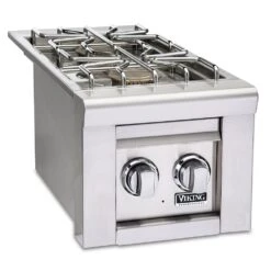 Viking 5 Series Stainless Steel Built-In Gas Double Side Burner, 13-Inch (VQGSB513)