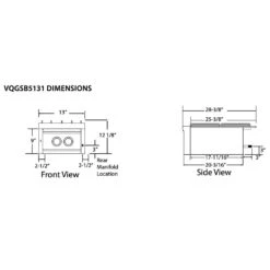 Viking 5 Series Stainless Steel Built-In Gas Double Side Burner, 13-Inch (VQGSB513) -Weber Store vqgsb513 c 05 21