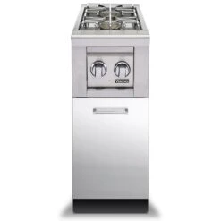 Viking 5 Series Stainless Steel Gas Double Side Burner On Stainless Steel Base, 13-Inch (VQGSB513BSS)