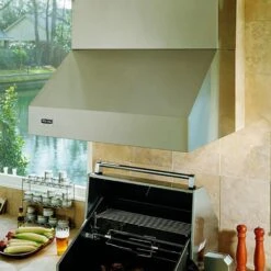 Viking 5 Series Stainless Steel Ventilation Hood (VWHO78SS) -Weber Store vwho3678ss vinv1200 b 05 21 1