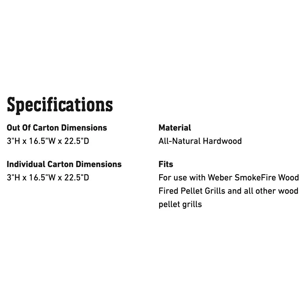 Weber All-Natural Hardwood Pellets, Hickory, 20lb (WEB-190002) 4 Weber All-Natural Hardwood Pellets, Hickory, 20lb (WEB-190002) - Image 2