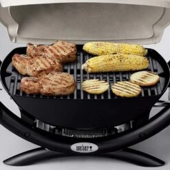 Weber Q1000 Portable Propane Gas Grill On Scissor Cart (WEB-50060001-WEB-6557) -Weber Store web 50060001 feat a 05 22 1