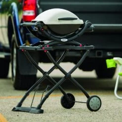 Weber Q1000 Portable Propane Gas Grill On Scissor Cart (WEB-50060001-WEB-6557) -Weber Store web 50060001 web 6557 ls a 05 22