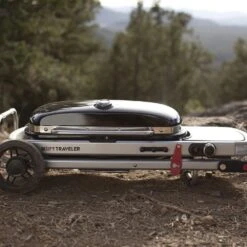 Weber Traveler Portable Propane Gas Grill With Side Table -Weber Store web 9010001 d 05 22